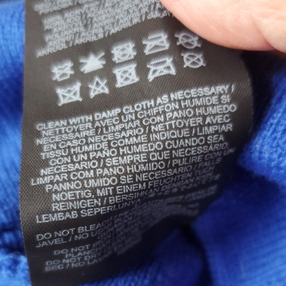 Hurley Royal Blue and White Knit Set Beanie And Scarf Nwt - Picture 6 of 10